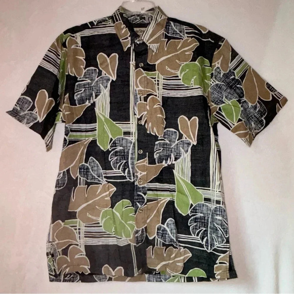 Cooke Street Honolulu Men's Short Sleeve Button Up Hawaiian Aloha Shirt Medium - Picture 1 of 11